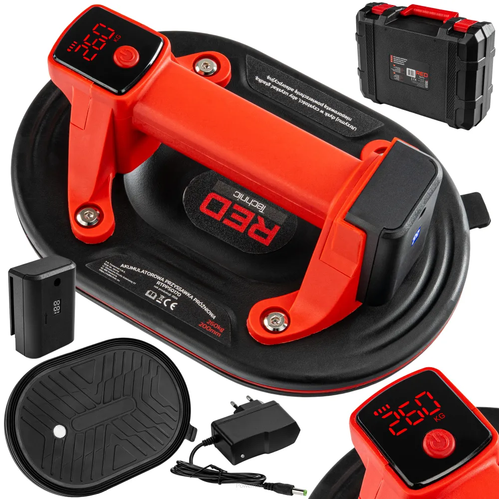 Ventuza Vibranta - Ventuza pentru sticla cu acumulator, Red Technic RTPPS0170