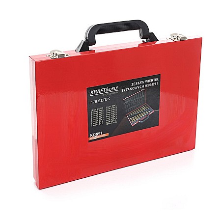 Burghie din titan HSS pentru metal 170 buc [3]