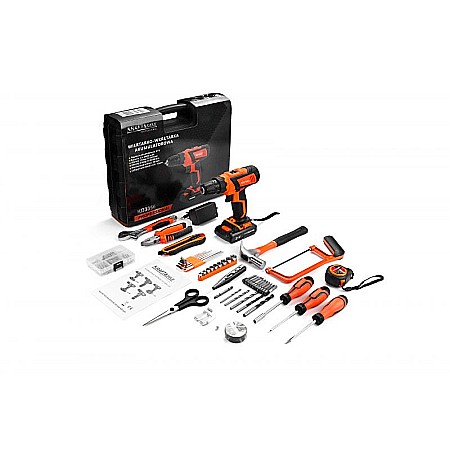 Truse de scule - Set mașină de găurit 21V 2Ah + accesorii KD3356