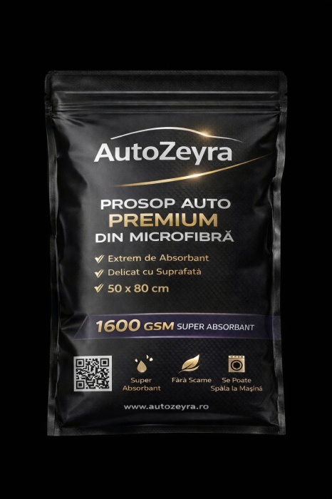 Prosop Microfibră Auto Twisted Loop 1600 GSM 50x80 cm AutoZeyra [4]