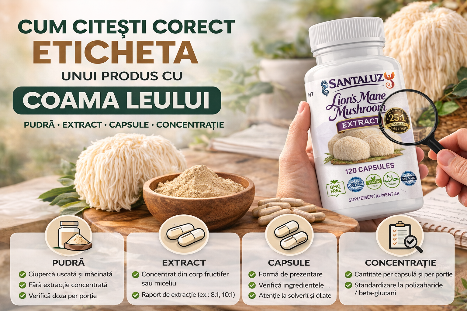 Cum citești corect eticheta unui produs cu coama leului