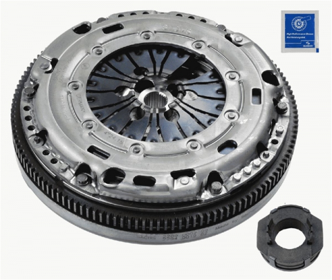 Ambreiaj - KIT AMBREIAJ {PLACA SI DISC SI RULMENT} SI VOLANTA CU MASA DUBLA - SACHS  2290 602 004
