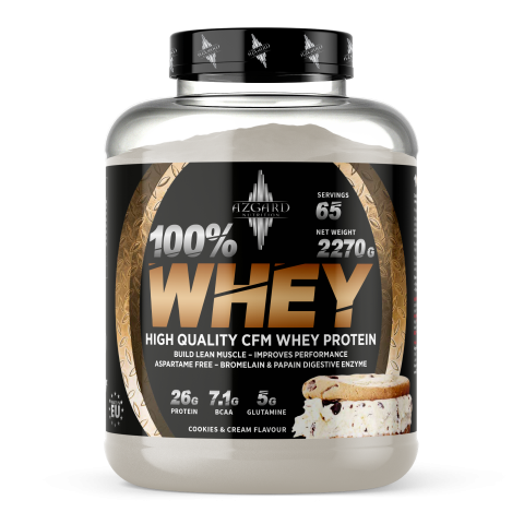 PROTEINE AZGARD CFM WHEY - AZGARD 100% WHEY - COOKIES&CREAM 2270g