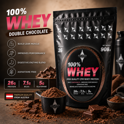 PROTEINE AZGARD CFM WHEY - Azgard 100% WHEY - DOUBLE CHOCOLATE 908g