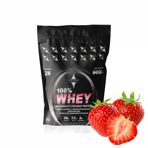 PROTEINE AZGARD CFM WHEY - Azgard 100% WHEY - STRAWBERRY 908g