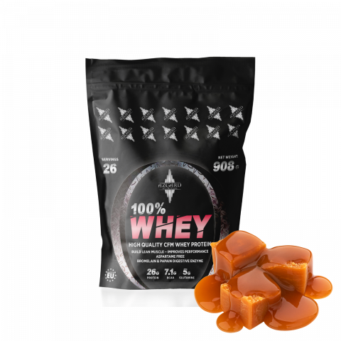 PROTEINE AZGARD CFM WHEY - Azgard 100% WHEY - TOFFEE CARAMEL 908g