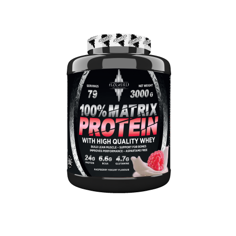 PROTEIN COMPLEX AZGARD MATRIX WHEY - Azgard MATRIX Whey - Raspberry Yogurt 3000g