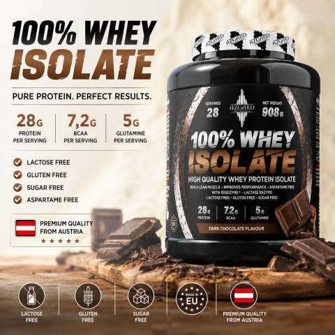 PROTEINE AZGARD ISOLATE WHEY - Azgard Whey ISO - DARK CHOCOLATE 908g