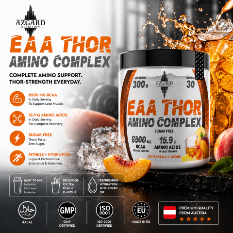 EAA COMPLEX - EAA THOR AMINO COMPLEX - ICE TEA PEACH 300g