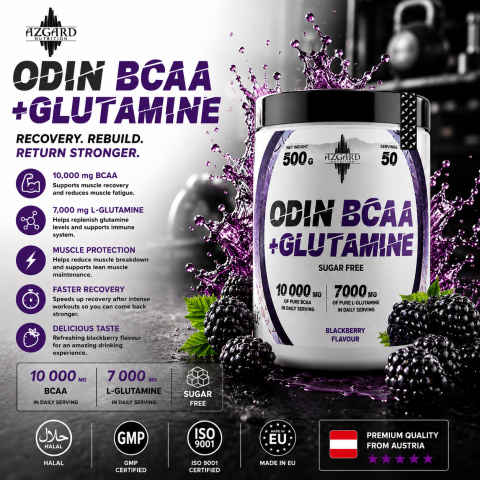 PRODUSE - ODIN BCAA+GLUTAMINE BLACKBERRY 500g
