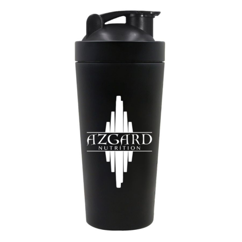 ACCESORII - SHAKER METAL AZGARD NUTRITION - NEGRU