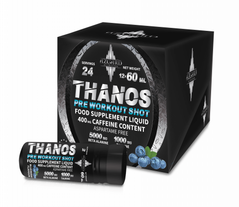 PreWorkout - THANOS PRE WORKOUT SHOT - 12*60ml BLUEBERRY