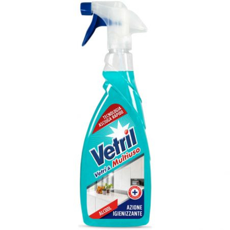 DEGRESANȚI ȘI SOLUȚII CURĂȚENIE - SPRAY GEAMURI VETRIL ALCOOL 650ML