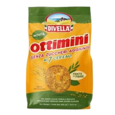 BISCUIȚI - BISCUITI DIVELLA FARA ZAHAR 400GR