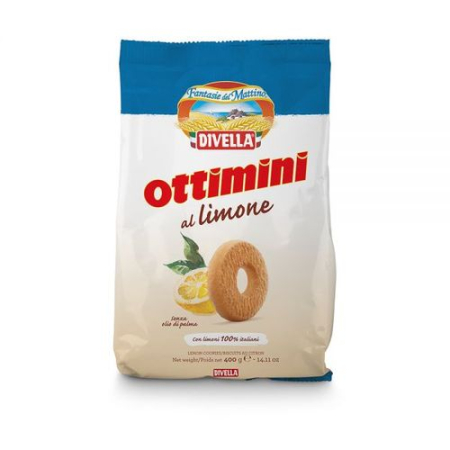 BISCUIȚI - BISCUITI DIVELLA OTTIMINI AL LIMONE 400GR
