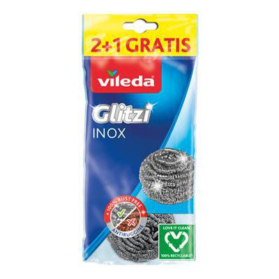 BUREȚI ȘI LAVETE - BURETI INOX VILEDA GLITZI INOX 2+1 GRATIS