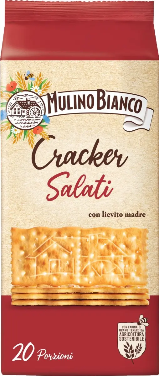 PÂINE PRĂJITĂ/GRISINE - CRACKERS SARATI MULINO BIANCO 500GR
