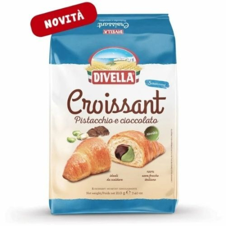PRĂJITURI - CROISSANT CIOCOLATA SI FISTIC DIVELLA 210GR