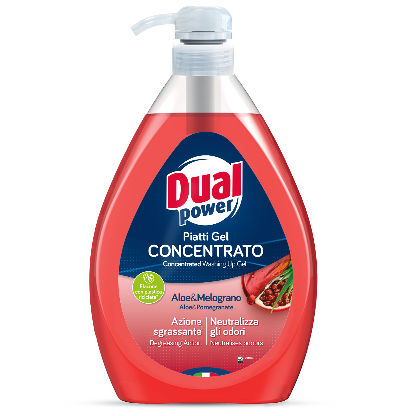 DETERGENȚI DE  VASE - DETERGENT DUAL POWER ALOE SI RODIE 1L