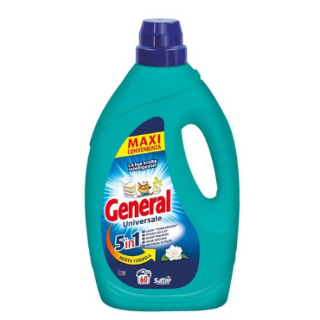 DETERGENȚI DE RUFE - DETERGENT LICHID GENERAL UNIVERSAL 2.7L