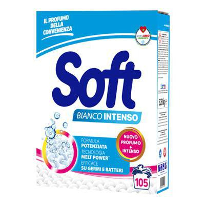 DETERGENȚI DE RUFE - DETERGENT PULBERE SOFT BIANCO INTENSO 105 SPALARI