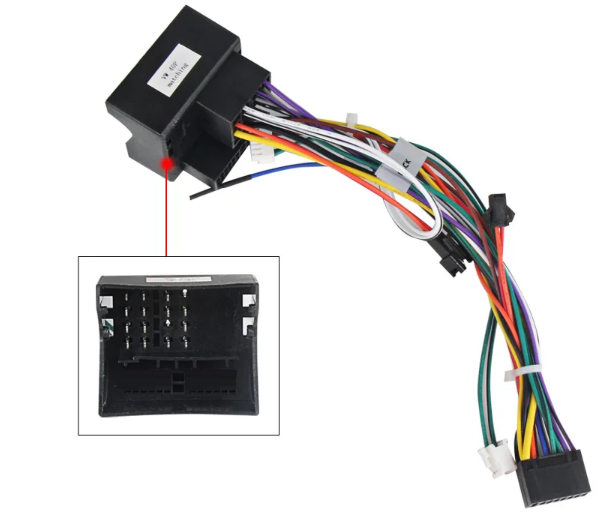 Cablu alimentare navigatie android quadlock vw, skoda, seat, 40 pini [1]