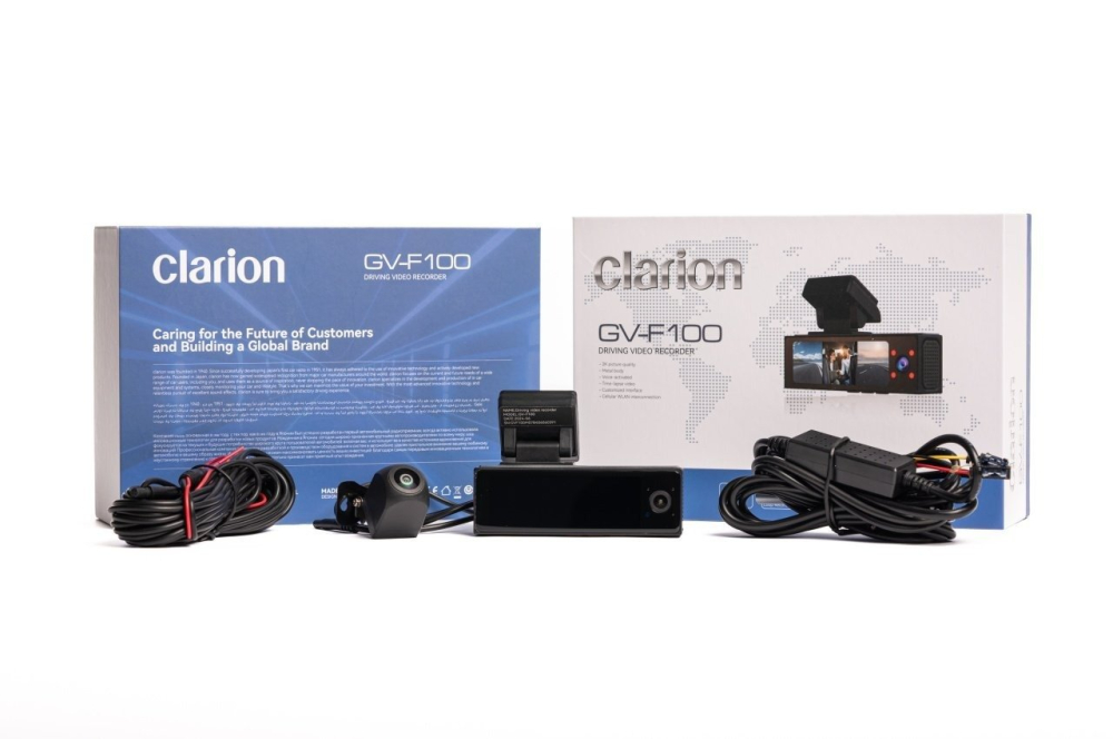 Cameră DVR Auto Clarion Triplă – Înregistrare 2K Față + 1080P Spate & Interior + Kit inregistrare 24h / 24h, cu aplicatie telefon [4]