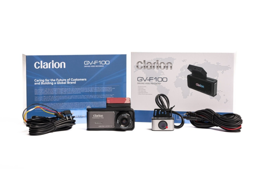 Camera DVR trafic Clarion 4K fata - spate 1080p + Kit inregistrare 24h / 24h, cu aplicatie telefon [8]