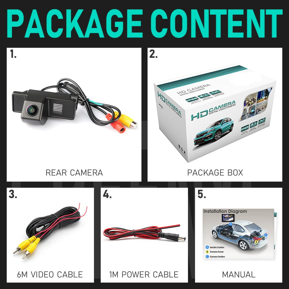 Camera marsarier HD Mercedes-Benz Vito, Viano W639 2003–2014, Sprinter W906, unghi 170 grade cu StarLight Night Vision Fisheye [5]