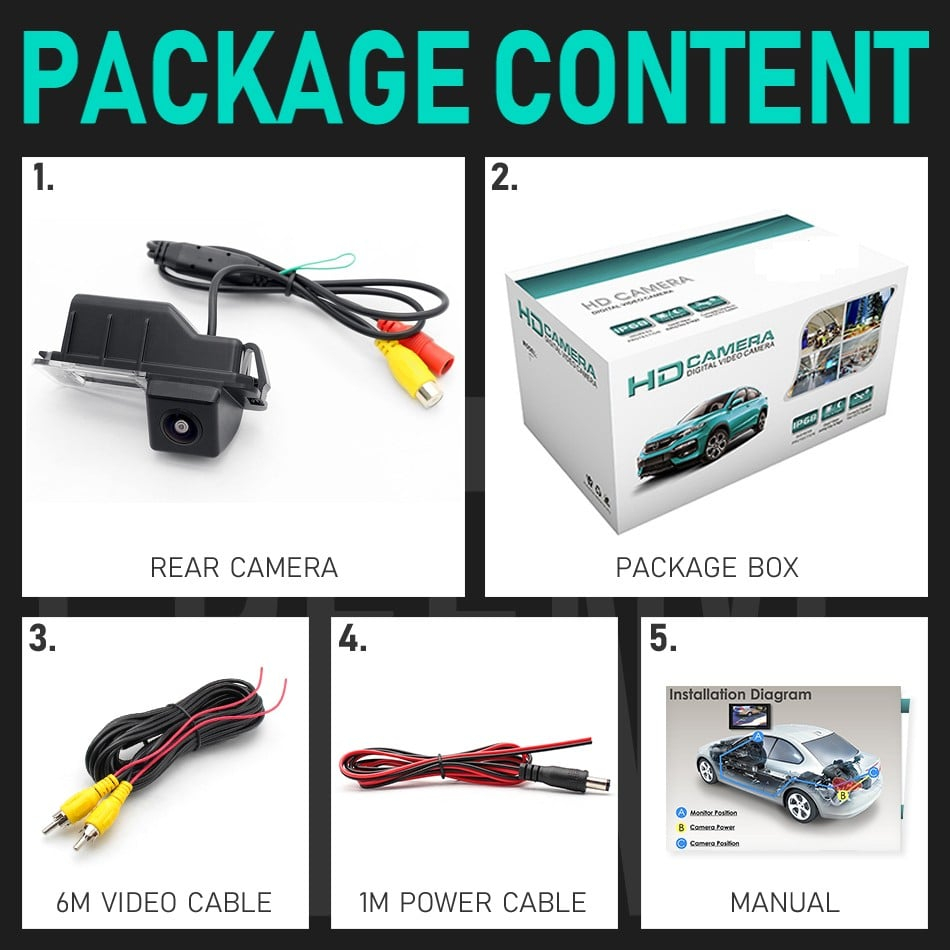 Camera marsarier VW Golf 6, Golf 7, Passat B7, Amarok, Polo 5 HD, unghi 170 grade cu StarLight Night Vision [3]