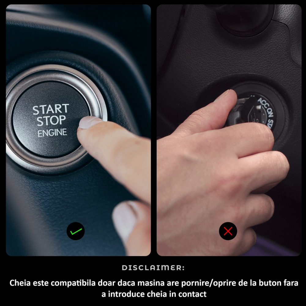 Cheie Smart key dedicata BMW, LCD, rosu [2]