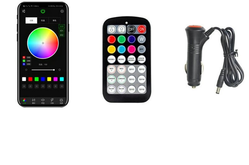 Kit Fibra Optica plafon instelat RGB 9W, 12 canale, 120 fire la 2M [3]