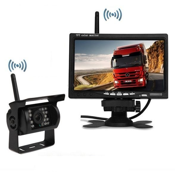 Kit marsarier wireless cu camera si display de 7" 12V~24V, pentru Camioane, Autocare, Bus-uri [1]