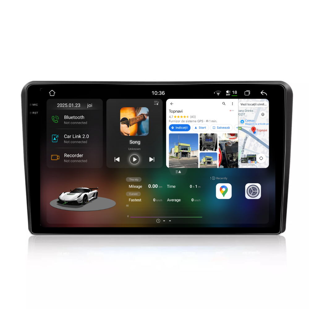 Navigatie Audi A3 (2003-2011), Android, Ecran 9 inch 2K, 12GB RAM 256GB, 8-core [1]