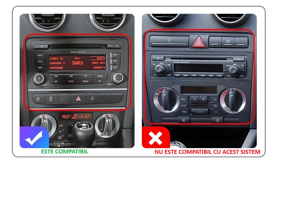 Navigatie Audi a3 2003 - 2013, Android 12, 1GB RAM 32GB, wifi, google maps, youtube, waze, bluetooth [3]