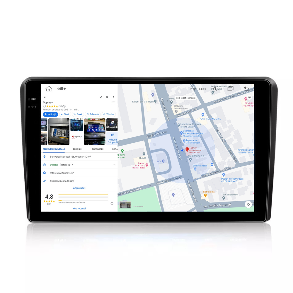 Navigatie Audi a3 2003 - 2013, Android 13,Ecran 2K, 4GB RAM 64GB, Octa Core, carplay /android auto [2]