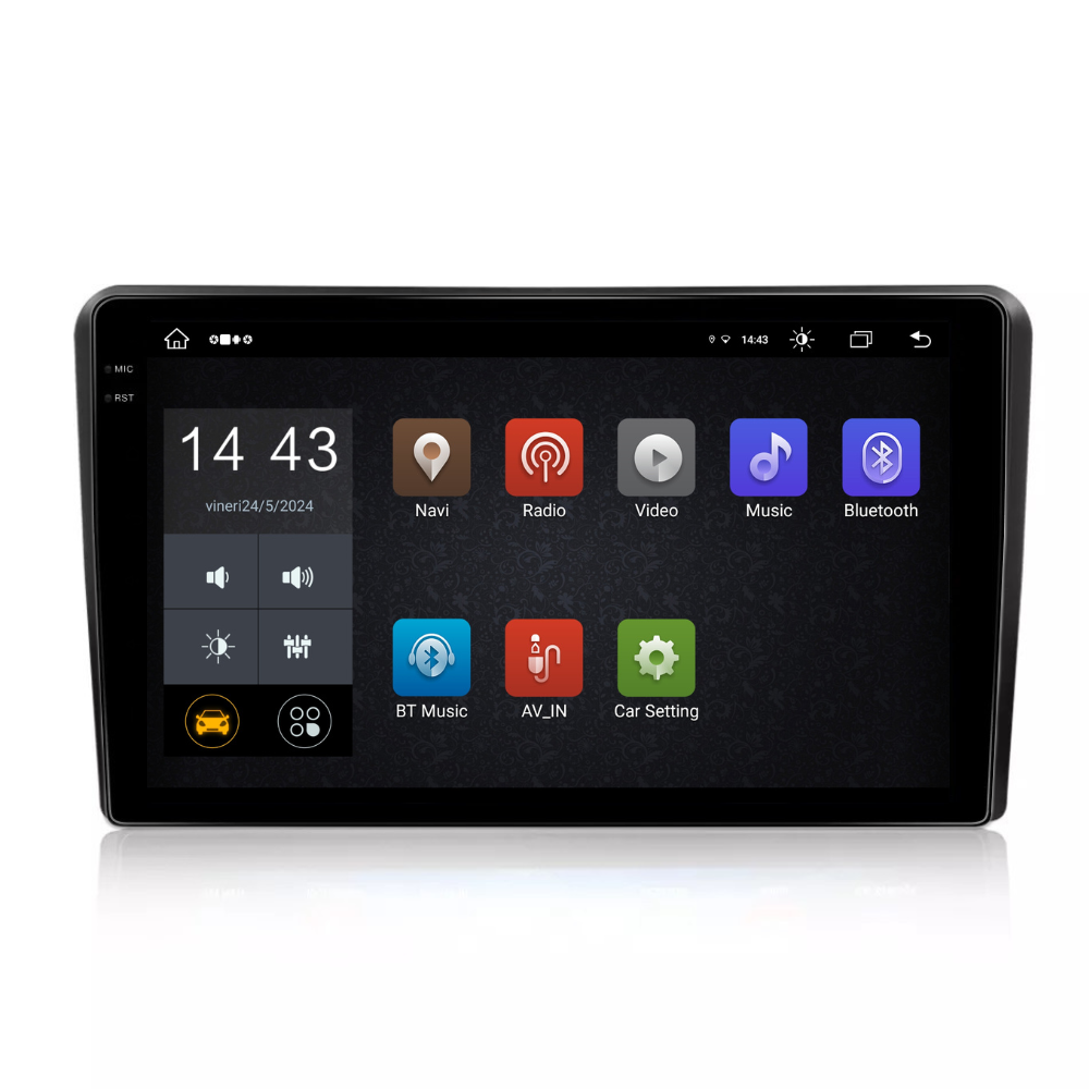 Navigatie Audi a3 2003 - 2013, Android 13,Ecran 2K, 8GB RAM 256GB, Octa Core, carplay /android auto [6]