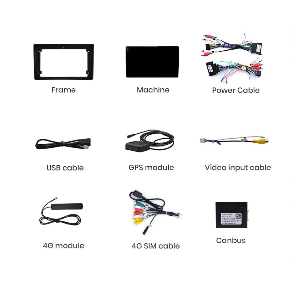 Navigatie Audi a4 b6, a4 b7, seat exeo, Android 13,Ecran 2K, 8GB RAM 256GB, Octa Core, carplay /android auto [12]