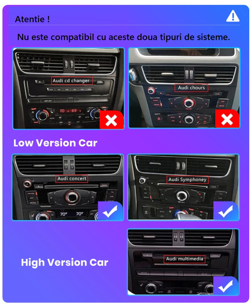 Navigatie Audi A4 B8 B8.5 2009-2016, Android, Carplay, 8GB RAM 256GB, carplay / android auto, ecran 10.25 [2]