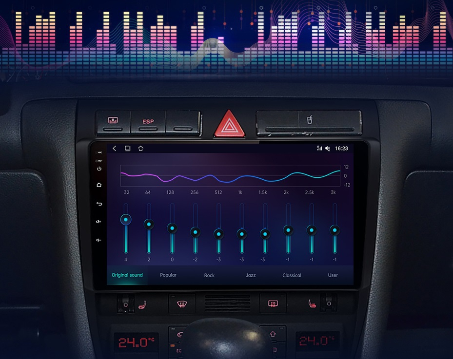 Navigatie audi a6 c5 1997-2006, android 12, 1GB RAM, wifi, waze, youtube, google maps, bluetooth [7]