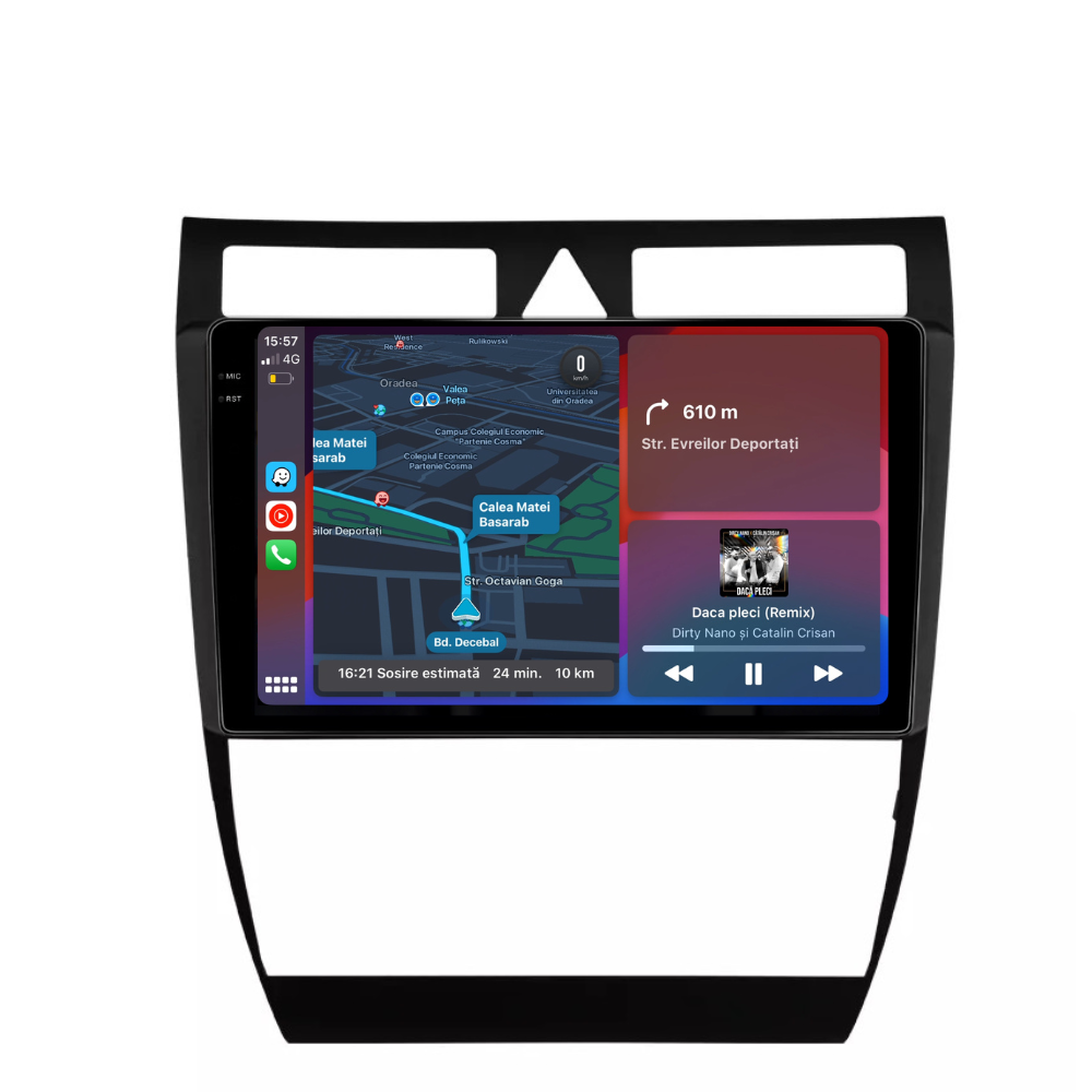 Navigatie Audi a6 c5 1997-2006, Android 13,Ecran 2K, 4GB RAM 64GB, Octa Core, carplay /android auto [7]