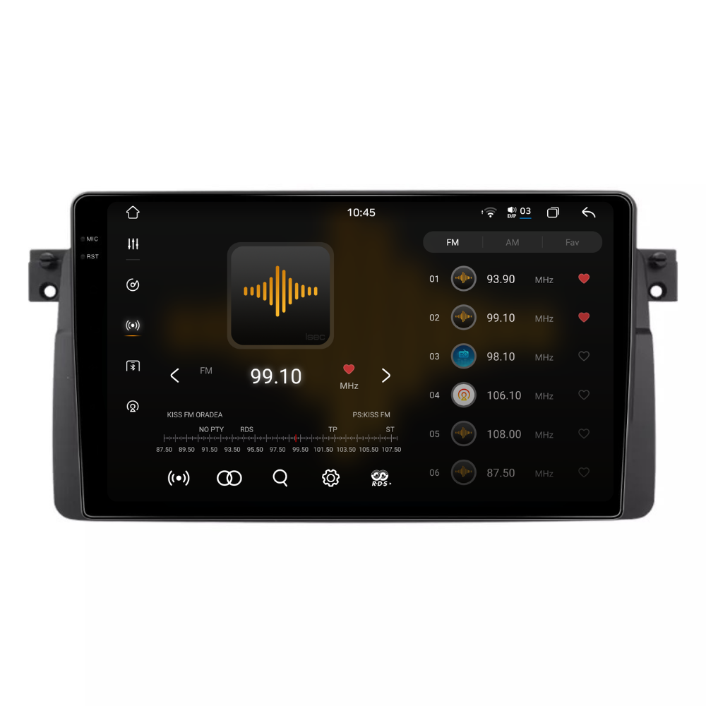 Navigatie BMW E46 (1998-2006), Android, Ecran 9 inch 2K, 12GB RAM 256GB, 8-core [3]