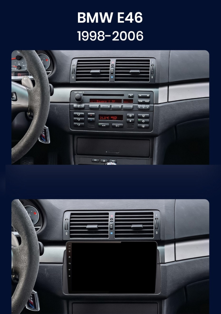 Navigatie BMW E46 (1998-2006), Android, Ecran 9 inch, 4GB RAM 64GB, 8-core [6]