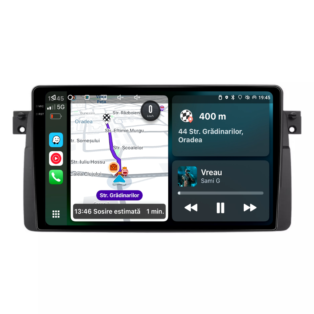 Navigatie BMW E46 (1998-2006), Android, Ecran 9 inch, 8GB RAM 258GB, 8-core [1]