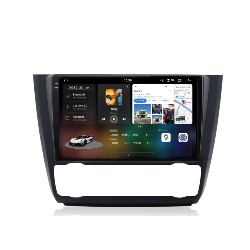 Navigatie Bmw Seria 1 E87 / E88 (2004-2011), Android, Ecran 9 inch 2K, 12GB RAM 256GB, 8-core [1]