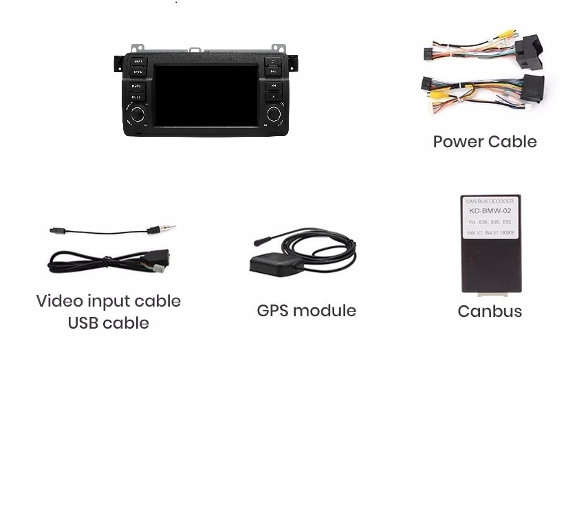 Navigatie Bmw seria 3 E46 (1998-2006), 2GB RAM 64GB, ecran 7 inch [7]
