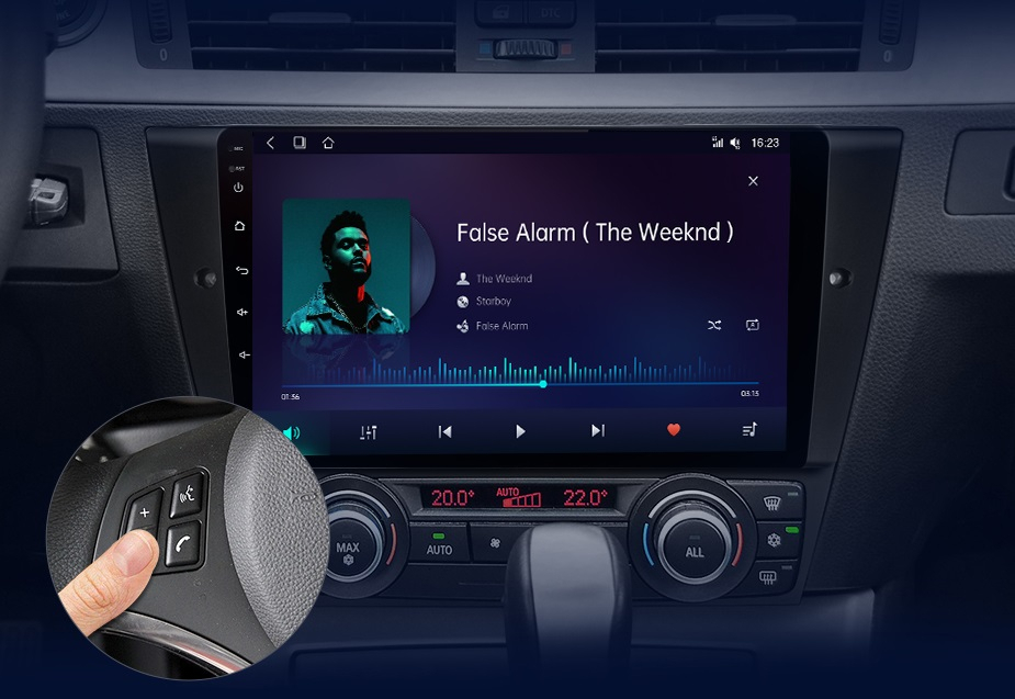 Navigatie Bmw seria 3 E90, E91, E92, E93, Android 12, 1GB RAM 32GB, google maps, youtube, waze, wifi, bluetooth [6]