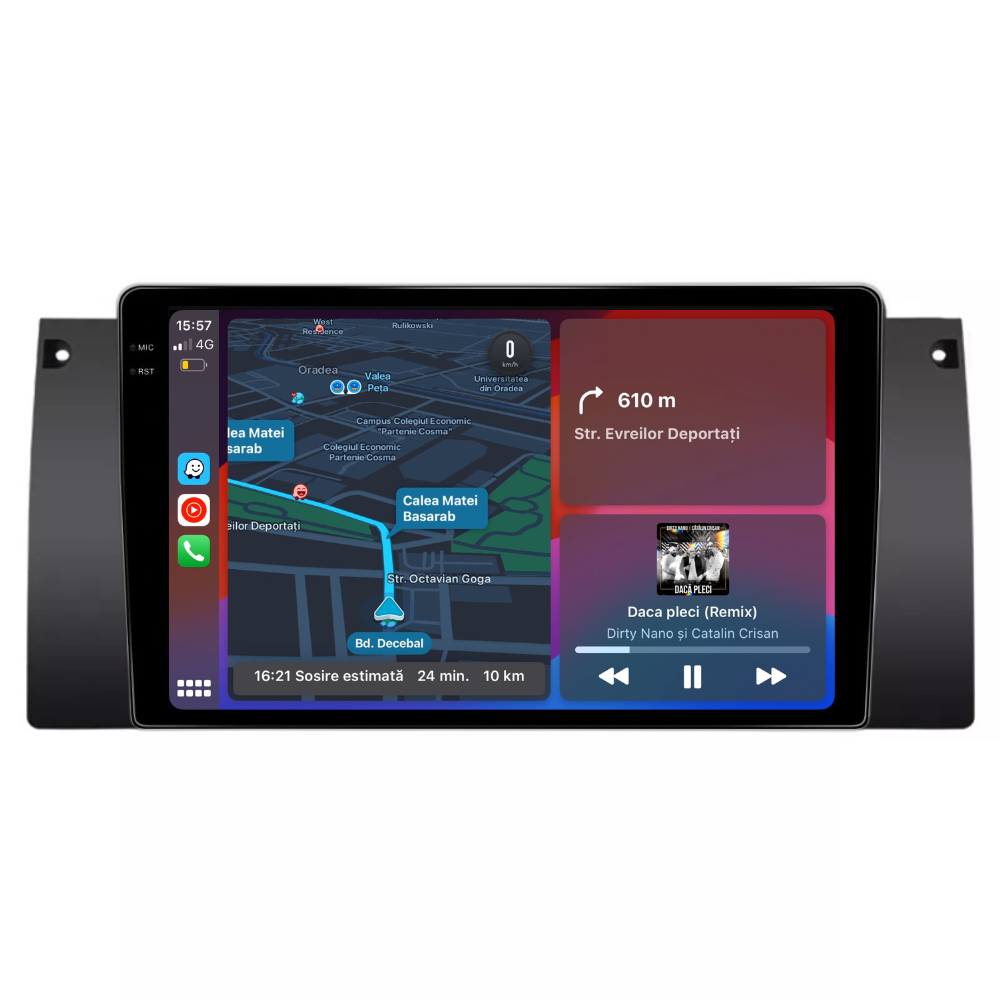 Navigatie Bmw seria 5 e39, Bmw X5 E53, Android 13,Ecran 2K, 8GB RAM 256GB, Octa Core, carplay /android auto [7]