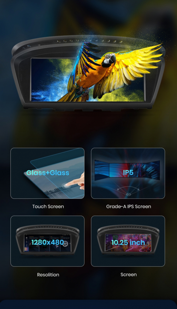 Navigatie BMW Seria 5 E60 (2009-2010), Android, 8GB RAM 256GB, 8-core, sistem CIC [8]