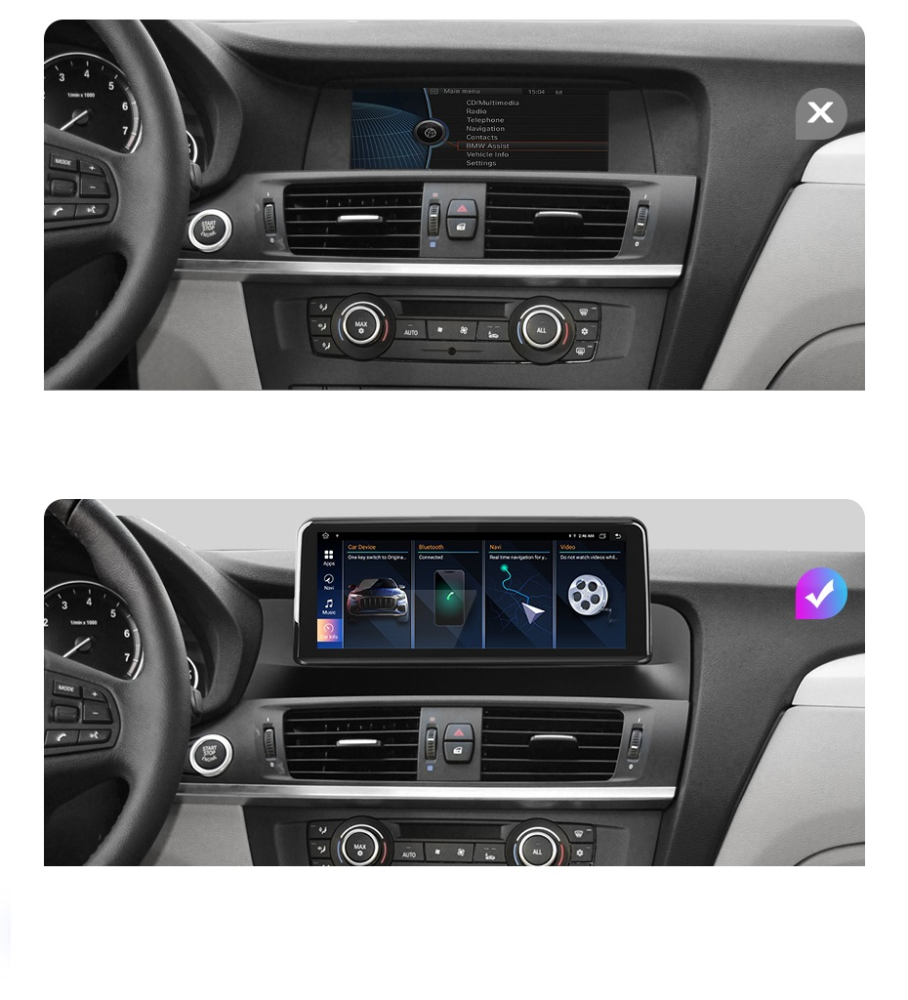 Navigatie BMW X3 F25 (2012-2017), Android, 4GB RAM 64GB, Ecran 10.25 inch, 8-core, sistem NBT [3]